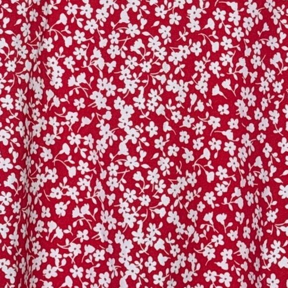 J. Crew Floral Sleeveless Scalloped Neck Back Cami Adjustable Straps Top 0 Red - Picture 10 of 15